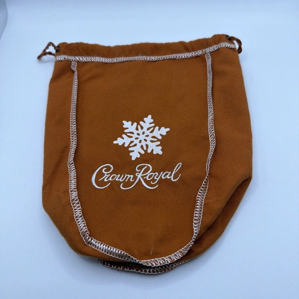 Orange Crown Royal Drawstring‎ Bag…Bag Only